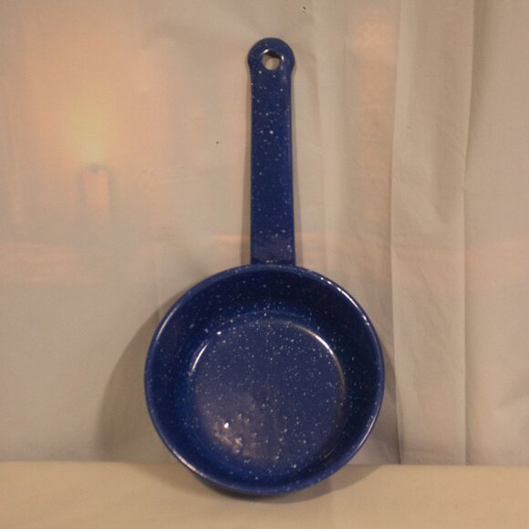 Blue Speckled 6 1/2 Inch Enamelware Saucepan - Picture 1 of 4